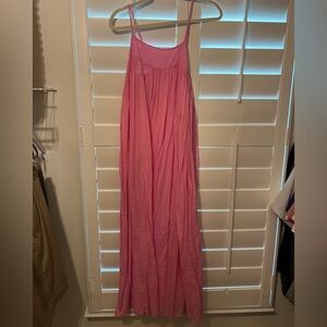 Free People bubble gum pink oversized maxi dress size S small